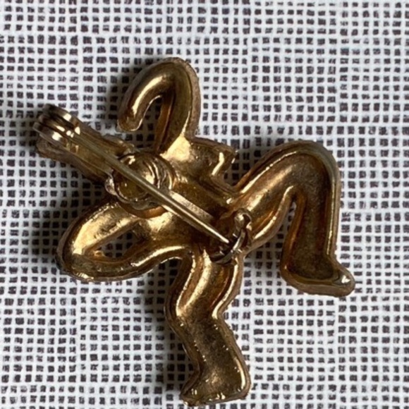 VTG Pair of Dancers Golden Scatter Pins (2) - Picture 3 of 6